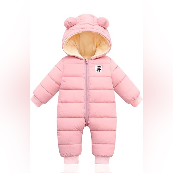 Baby Girl Snow Suit in Pink - NWT - Picture 5 of 5